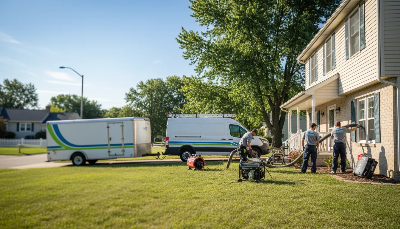 Flooded Basement Restoration And Cleanup With Repair in Cobden, IL near me